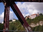 Schlösserblick von der rostigen Saalebrücke